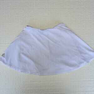 Woman's Adidas White Stripped Tennis Skort Size Large